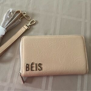 Beige Vegan Leather Wallet